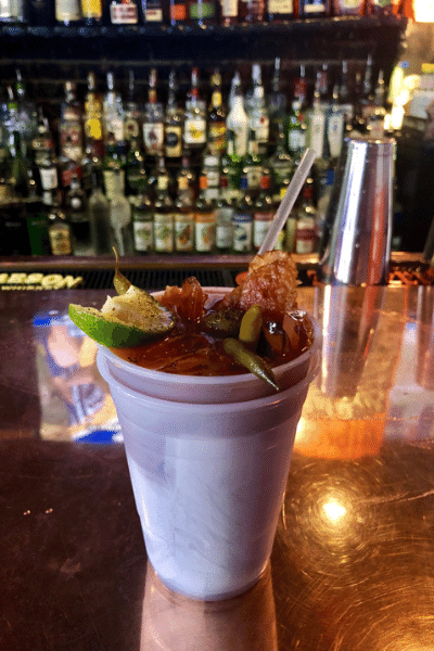Double Bacon Bloody Mary in New Orleans